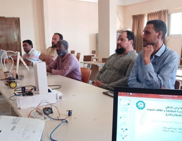 المناقشة العلمية لمشاريع طلبة الهندسة الميكانيكية والطاقات المتجددة– شعبة الميكاترونكس السبت 10-8-2024.