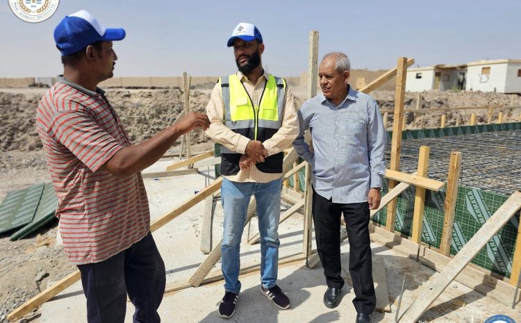 زيارة تفقدية لرئيس الجامعة للوقوف على أعمال الإنشاء والصيانة للأقسام الداخلية (بنين-بنات) الأحد 1-9-2024.