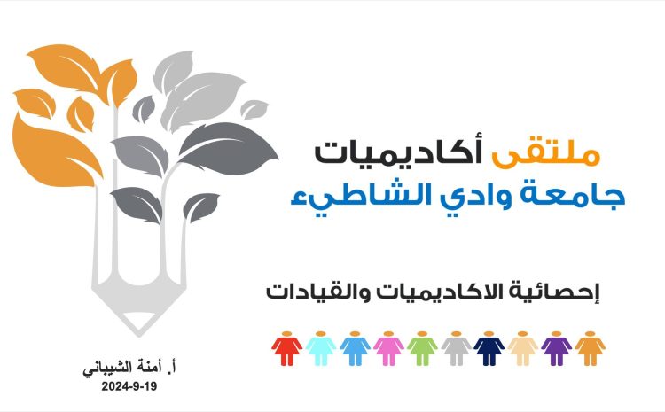 إحصائية عامة عن النساء الأكاديميات في جامعة وادي الشاطئ