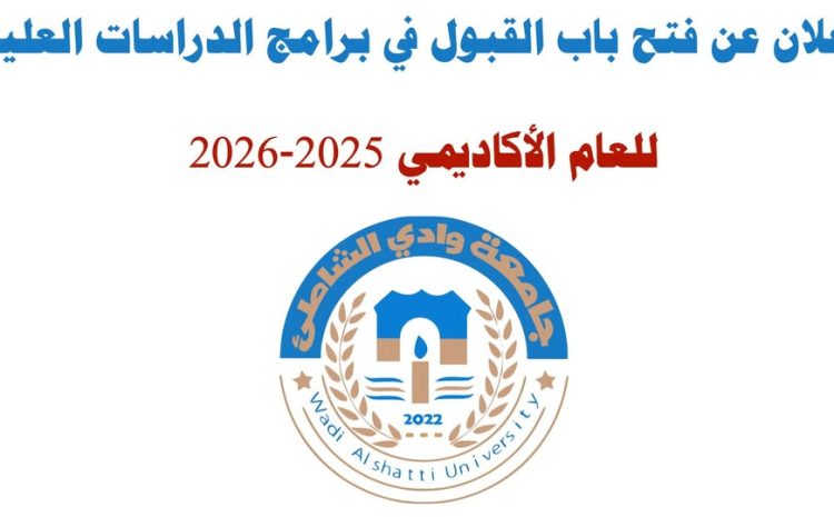 إعلان عن فتح باب القبول في برامج الدراسات العليا للعام الأكاديمي 2025-2026
