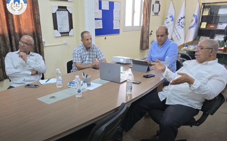 الاجتماع الثاني للجنة إعداد دليل سياسات الذكاء الاصطناعي بجامعة وادي الشاطئ