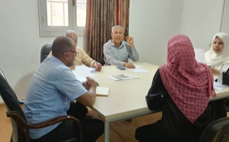  اجتماع مدير إدارة التعاون الدولي بالجامعة مع إدارة كلية البيئة والموارد الطبيعية