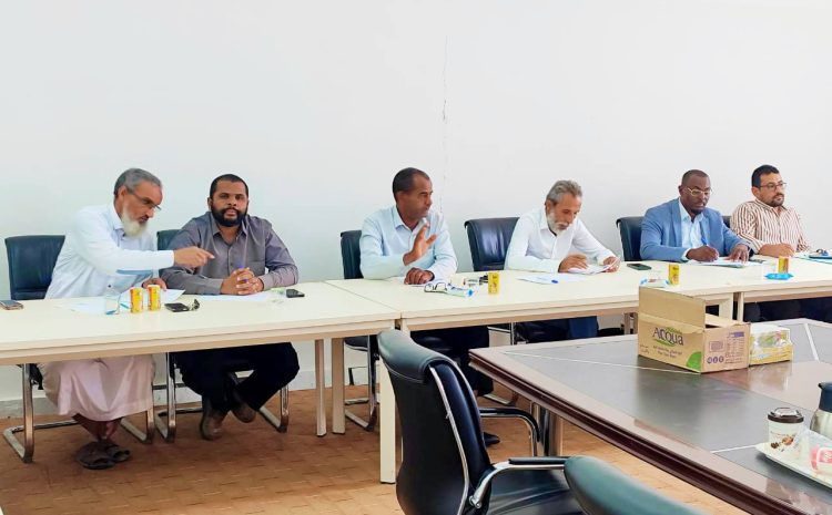 إجتماع مجلس كلية التربية-جامعة وادي الشاطئ