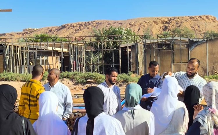  زيارة ميدانية لمبنى سكن الطلاب والطالبات المنشأة وتحت الإنشاء داخل حرم جامعة وادي الشاطئ