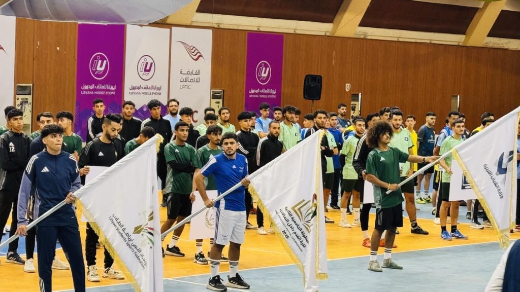 جامعة وادي الشاطئ في البطولة الجامعية الثانية لكرة القدم داخل الصالات