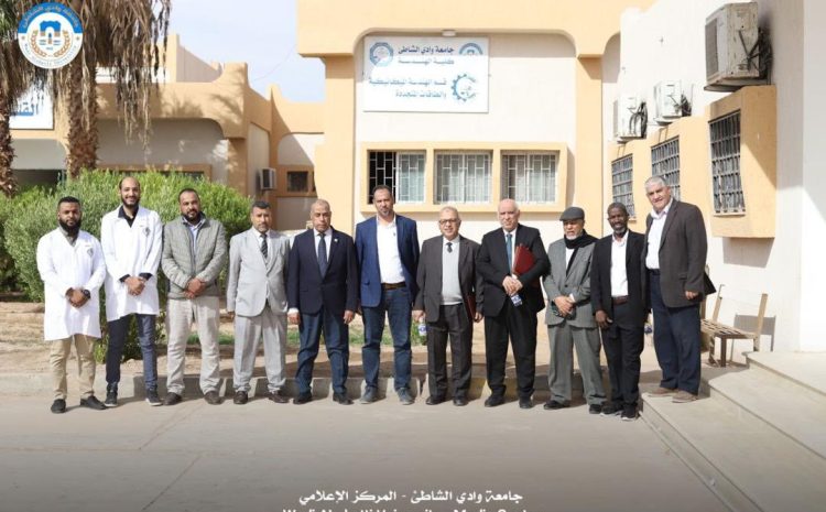  زيارة من  جامعة مصراتة لزيارة كلية الهندسة للاطلاع على إمكاناتها البحثية دعماً لتفعيل برنامج الدراسات العليا المشترك