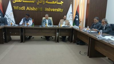 انعقاد الاجتماع الدوري لمجلس الشؤون العلمية بجامعة وادي الشاطئ