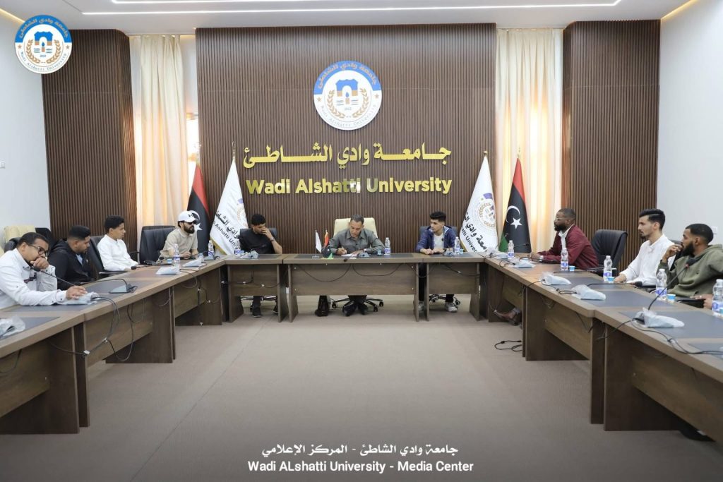 قرعة دوري كرة القدم لطلبة كليات جامعة وادي الشاطئ لفصل الربيع 2026