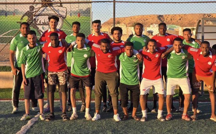  انطلاق دوري كرة القدم بجامعة وادي الشاطئ