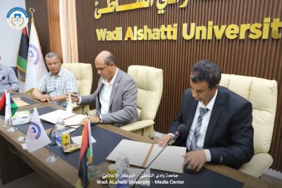توقيع اتفاقية تعاون بين جامعة وادي الشاطئ والمركز الليبي لأبحاث تنقيب البيانات والمعرفة الذكية