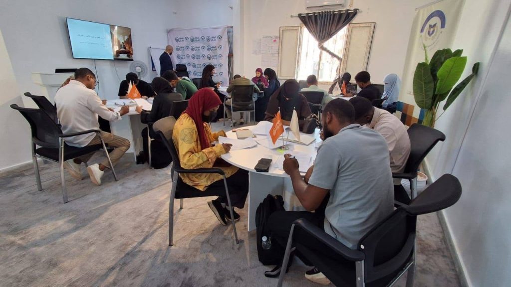 فعاليات الأسبوع التدريبي الخامس ضمن البرنامج التدريبي لطلاب جامعة وادي الشاطيء